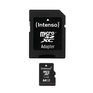 INTENSO κάρτα μνήμης Micro SDXC Class 10 64GB με αντάπτορα