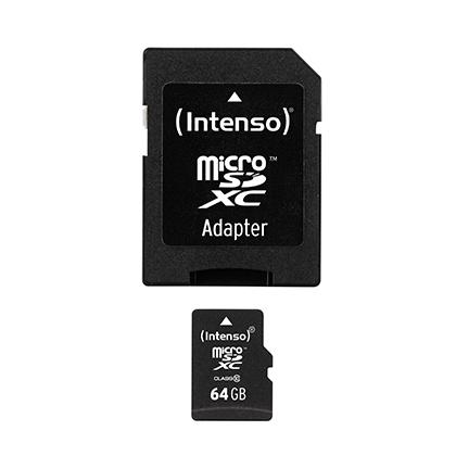  INTENSO karta mnimis Micro SDHC Class 10 64GB me antaptora