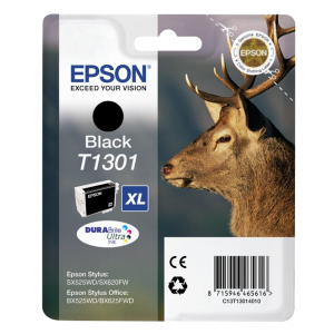 EPSON μελάνι T1301XL DURABrite Ultra Stag Μαύρο