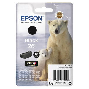 EPSON μελάνι 26 Claria Premium Polar Bear Μαύρο