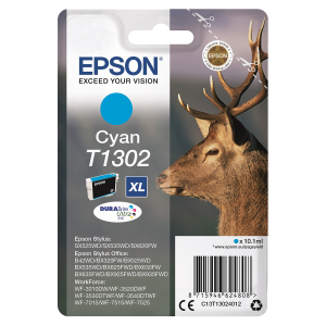 EPSON μελάνι T1302XL DURABrite Ultra Stag Κυανό