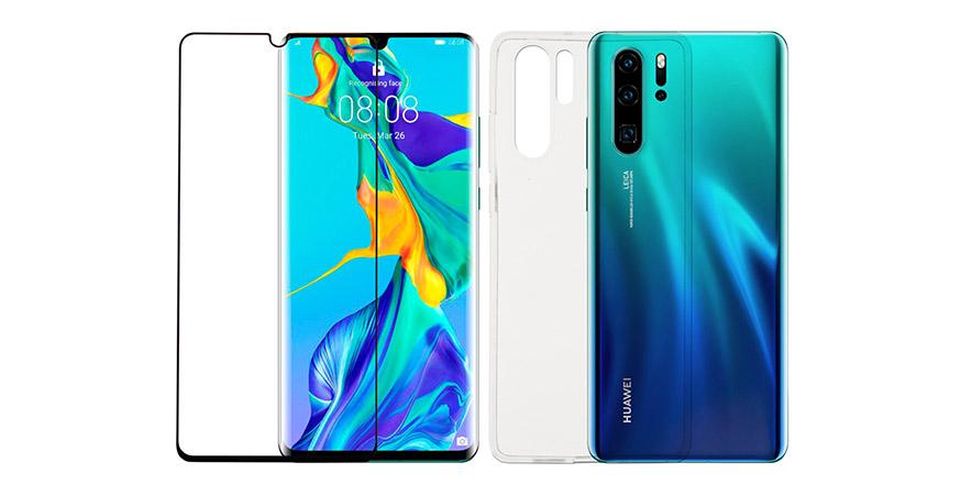 diafani thiki + gyali prostasias othonisme plaisio COSY gia to HUAWEI P30 Pro