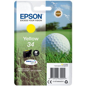 EPSON μελάνι 34 DURABrite Ultra Golf Ball Κίτρινο