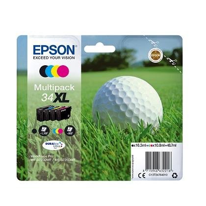 EPSON melani 34XL DURABrite Ultra Golf Ball​ Multipack 