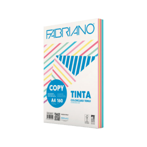 FABRIANO copy tinta colorcard tenui έγχρωμο χαρτί φωτοτυπικού Α4 5 απαλών χρωμάτων 100 φύλλα 160gr