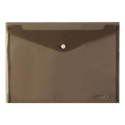 Translucent envelope with A4 PREMIUM button (10 Pieces) Black