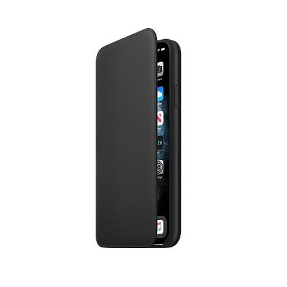 leather case folio APPLE iPhone 11 Pro Max black