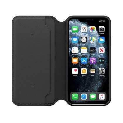 leather case folio APPLE iPhone 11 Pro Max black