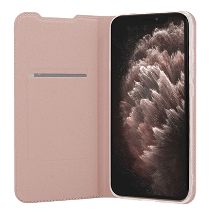 COSY Book Case for iPhone 11 Pro Pink Gold