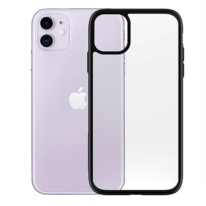 Transparent PANZERGLASS Clear Case Black Edition case for iPhone 11