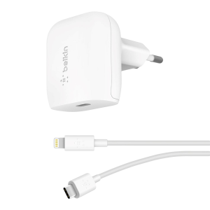 Φορτιστής ταξιδίου BELKIN Boost Charge USB-C 18W με καλώδιο USB Type-C σε Lightning