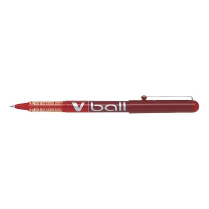 0.5mm PILOT V-Ball Liquid Rollerball Pen (12 Pieces) red