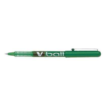 0.5mm PILOT V-Ball Liquid Rollerball Pen (12 Pieces) green