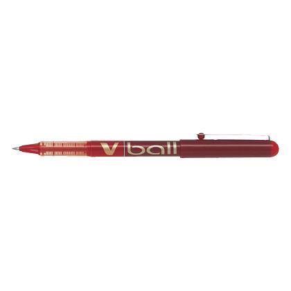 0.7mm PILOT V-Ball Liquid Rollerball Pen (12 Pieces) red