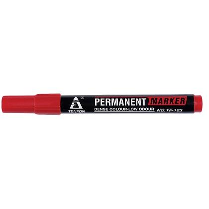 permanent marker TENFON TF-103 (12 pcs) red