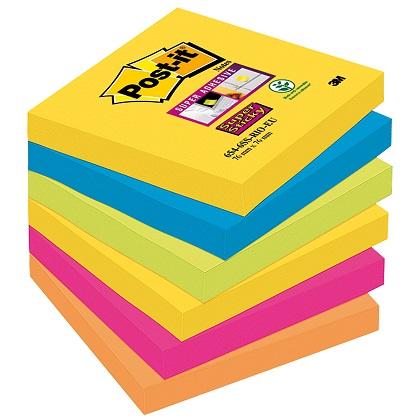 POST IT Super Sticky 654 76x76mm Notebooks (6 Pieces)