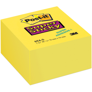 Χαρτάκια σημειώσεων POST IT Super Sticky 654-12 76x76mm