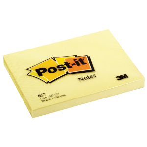 Χαρτάκια σημειώσεων POST IT 657 76x102mm (12 σετ)