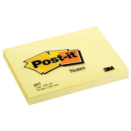 POST IT 657 76x102mm Notepads (12 Pieces)