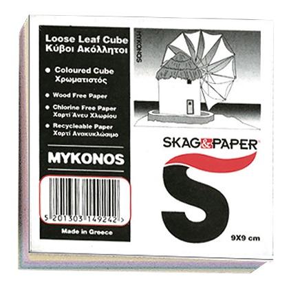 Spare note sheets SKAG Mykonos 9x9cm