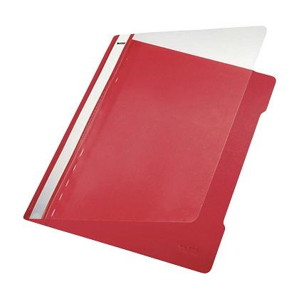Plastic Folder with LEITZ 4191 Plate (25 Pieces) red