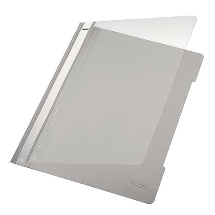 Plastic Folder with LEITZ 4191 Plate (25 Pieces) gray