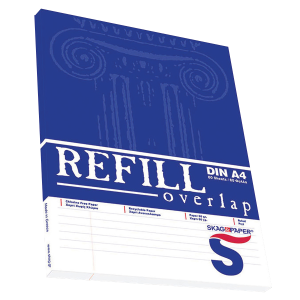 Μπλοκ ριγέ Α4 Refill Overlap SKAG 80 φύλλα (10 Τεμάχια)
