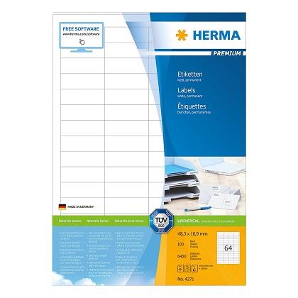 labels 48.3x16.9 HERMA PREMIUM 4271 (100 sheets)