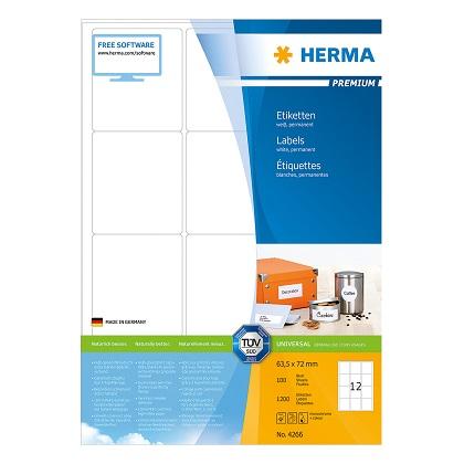 labels 63.5x72 HERMA PREMIUM 4466 (100 sheets)