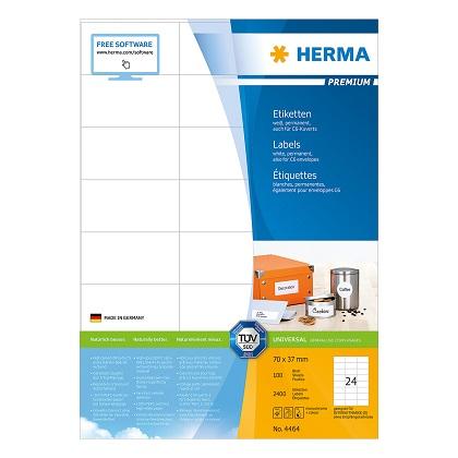 labels 70x37 HERMA PREMIUM 4464 (100 sheets)
