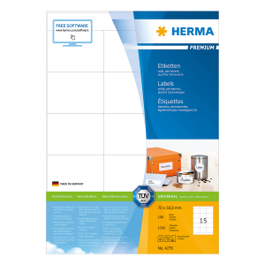 Ετικέτες 70x50.8 HERMA PREMIUM 4278 (100 φύλλα)