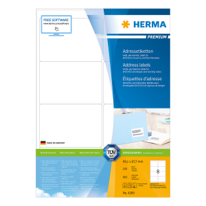 Ετικέτες 99.1x67.7 HERMA PREMIUM 4269 (100 φύλλα)