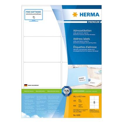 labels 99.1x67.7 HERMA PREMIUM 4269 (100 sheets)