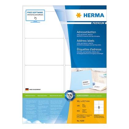 labels 99.1x67.7 HERMA PREMIUM 4269 (100 sheets)