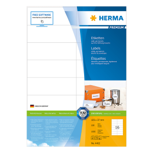 Ετικέτες 105x37 HERMA PREMIUM 4462 (100 φύλλα)