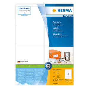 Ετικέτες 105x70 HERMA PREMIUM 4426 (100 φύλλα)