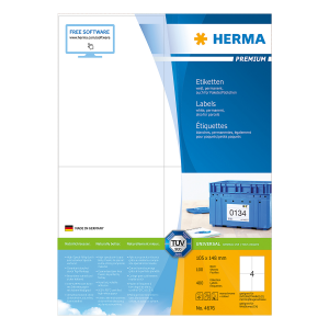 Ετικέτες 105x148 HERMA PREMIUM 4676 (100 φύλλα)