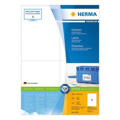 labels 105x148 HERMA PREMIUM 4676 (100 sheets)