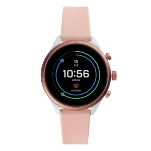 FOSSIL Smartwatch Gen 4 Ροζ με λουράκι σιλικόνης