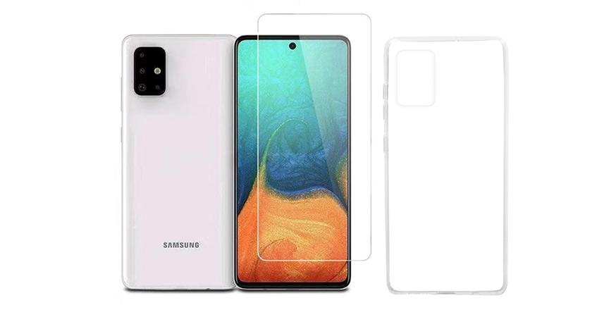 COSY SAMSUNG GALAXY A71 CASE + GLASS