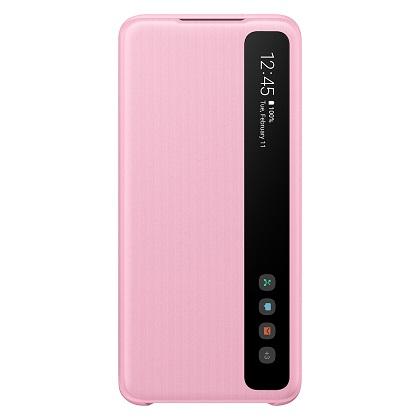 case Clear View Cover SAMSUNG Galaxy S20 pink