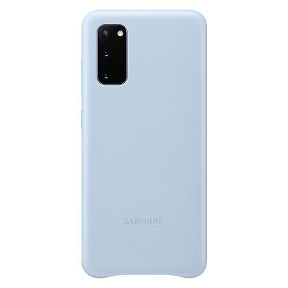 leather case SAMSUNG Galaxy S20 light blue