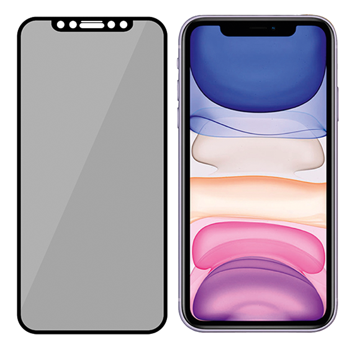 Γυαλί προστασίας οθόνης με πλαίσιο PANZERGLASS Case Friendly Privacy για τα iPhone XR/ 11