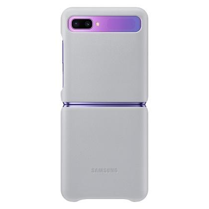 leather case for SAMSUNG Galaxy Z Flip grey