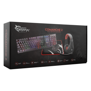 WHITE SHARK σετ gaming 4 σε 1 πληκτρολόγιο/ ποντίκι/ mousepad/ headset