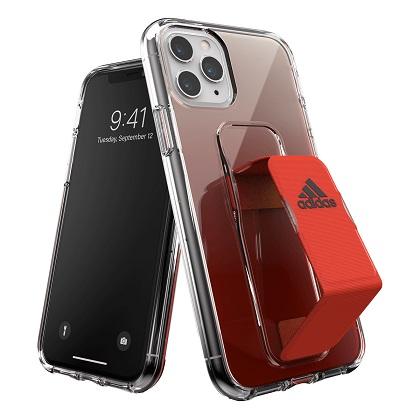  Transparent ADIDAS case with handle for iPhone 11 Pro red