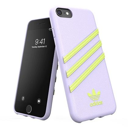 Molded PU Case ADIDAS for iPhone 6 / 6s / 7/8 / SE 2020 Open Purple / Yellow