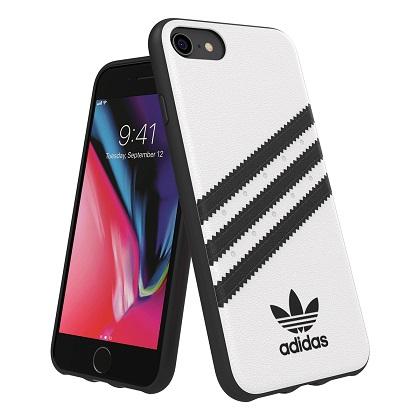 Molded PU Case ADIDAS for iPhone 6 / 6s / 7/8 / SE 2020 White / Black