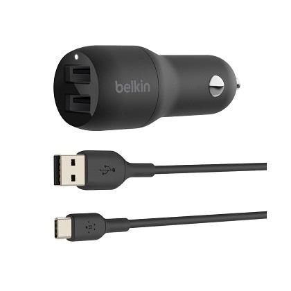 car charger BELKIN Boost Charge Dual USB-A 24W