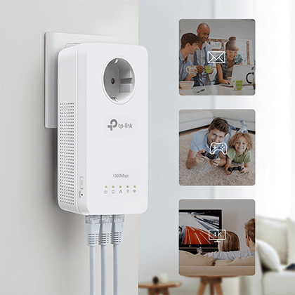 TP-LINK AV1300 Passthrough Powerline Wi-Fi Kit TL-WPA8631P